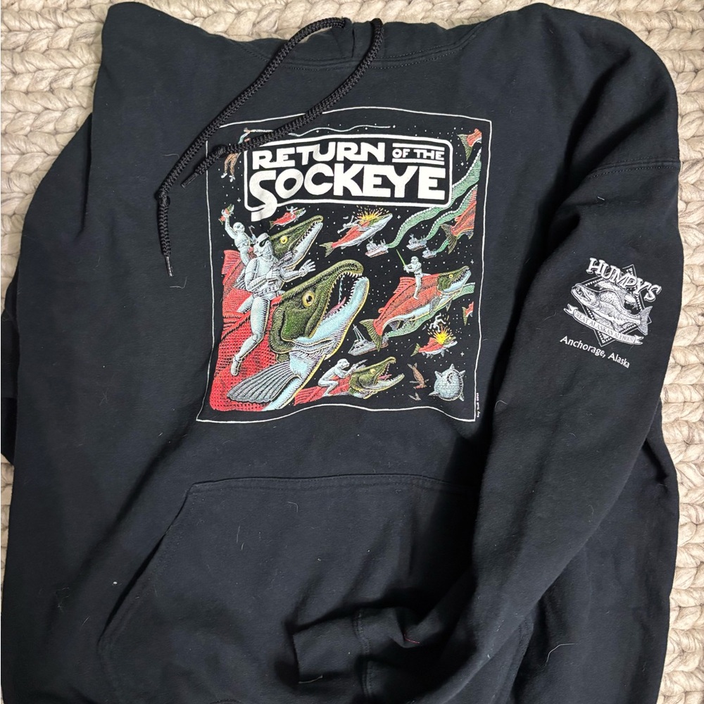 Gildan Black 'Return of the Sockeye' Graphic Hoodie
